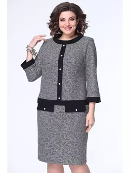 Платье 1587 серый