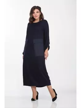 Платье 1633 темно-синий