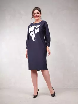 Платье 1655 темно-синий