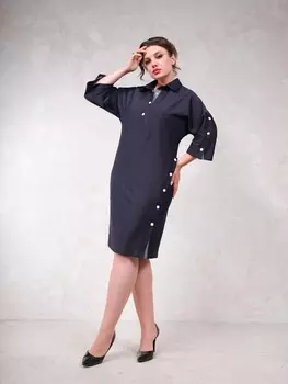 Платье 1660 темно-синий