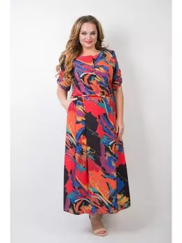 Платье 1716-красный