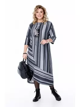 Платье 1876 черно-белый