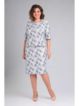 Платье 1-002 сине-белый