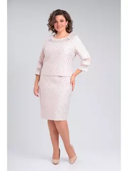 Платье 1-003 розовый крестик