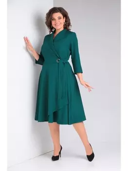 Платье 1-015 темно-зеленый