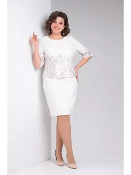 Платье 1-032 белые цветы