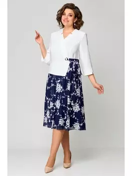 Платье 1-036 синие вензеля