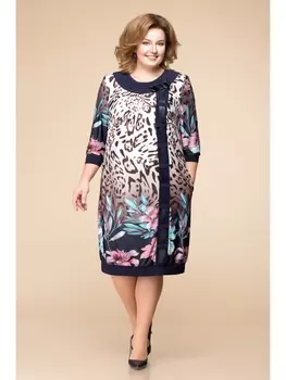 Платье 1-1250-мультиколор