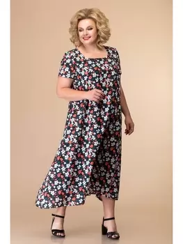 Платье 1-1332 анютины глазки