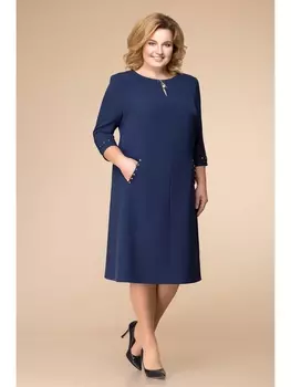 Платье 1-1729 синий