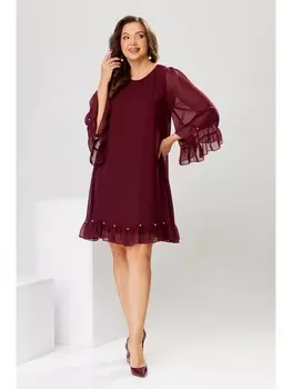 Платье 1-1744 бордовый