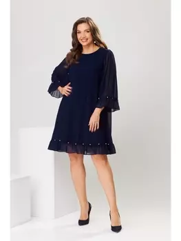 Платье 1-1744 синий