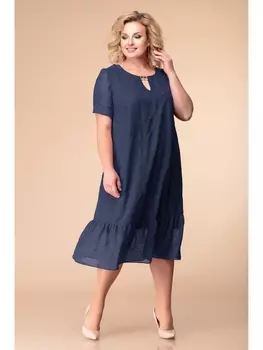 Платье 1-1831 синий