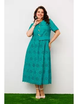 Платье 1-1951 бирюзовый