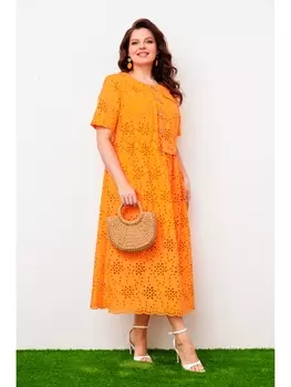 Платье 1-1951 оранжевый