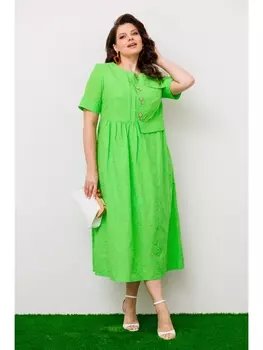 Платье 1-1951 салат