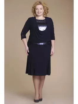 Платье 1-2230 синий