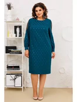 Платье 1-2410 изумруд