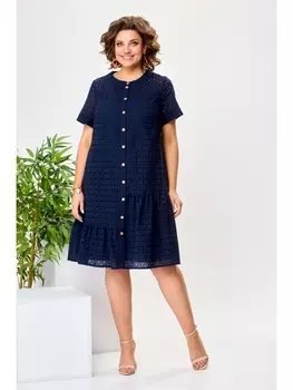Платье 1-2525 синий