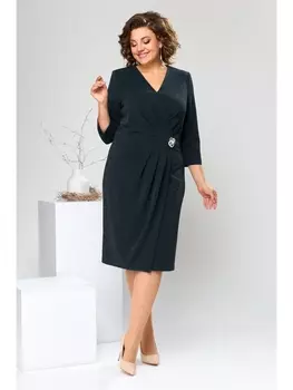 Платье 1-2610 тёмно-зелёный