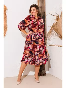 Платье 1-2638 бордовый