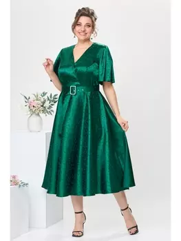Платье 1-2649 изумрудный