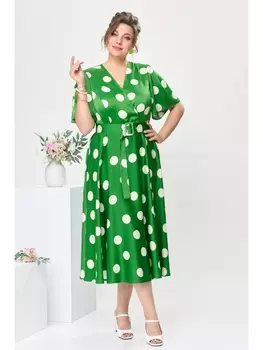 Платье 1-2649 зелёный