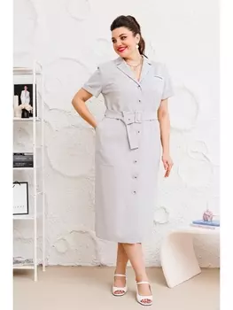 Платье 1-2666 светло-серый