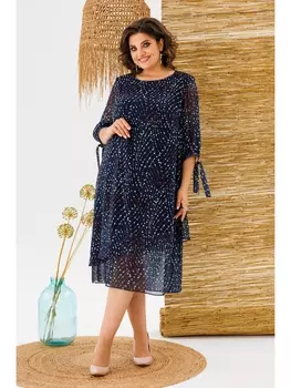 Платье 1-2698 синий