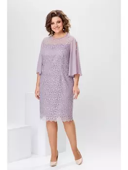 Платье 1-2728 серо-лавандовый