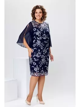 Платье 1-2728 синий