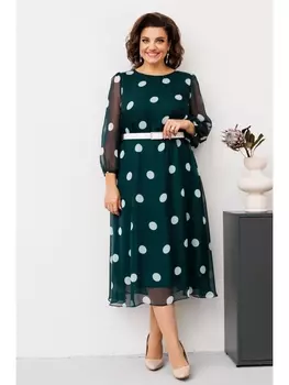 Платье 1-2729 изумруд