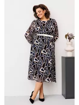 Платье 1-2729 коричневый