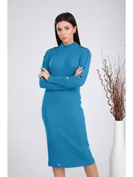 Платье 2023-голубой