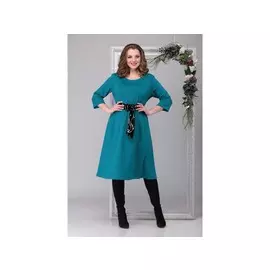 Платье 2025 темно-голубой