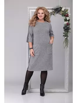 Платье 2038 серый