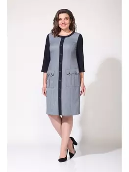 Платье 2038 синие тона