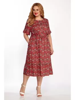 Платье 2068/2 терракот