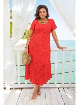 Платье 20863 красный