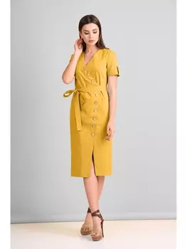 Платье 2103 горчица