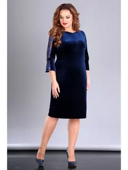 Платье 2136 синий