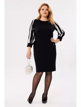 Платье 2171 черный, зебра