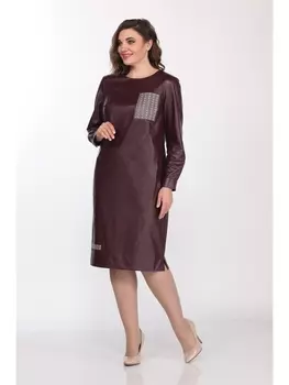 Платье 2201 бордовые тона