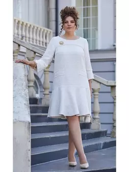 Платье 22733/1 кремово-белый