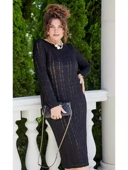 Платье 23343 черный+нюдовый