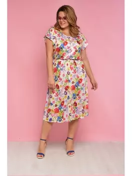 Платье 234 цветочный принт