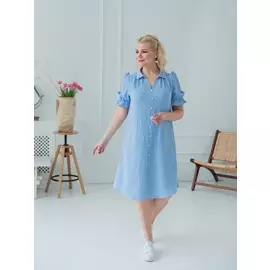 Платье 2374 голубой