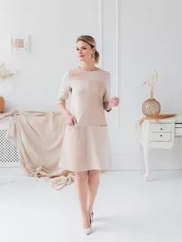 Платье 2394 бежевый