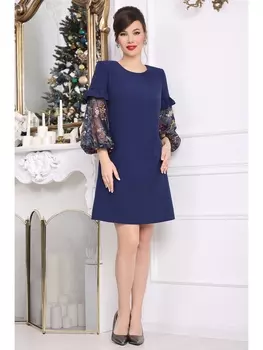 Платье 2409 синий