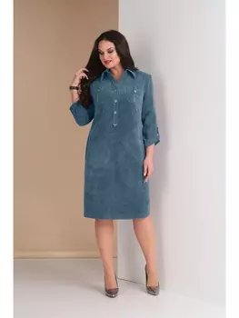 Платье 258а лазурный